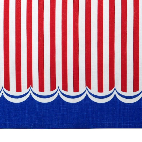 Red, White & Blue Stripes Tea Towel by Makery™